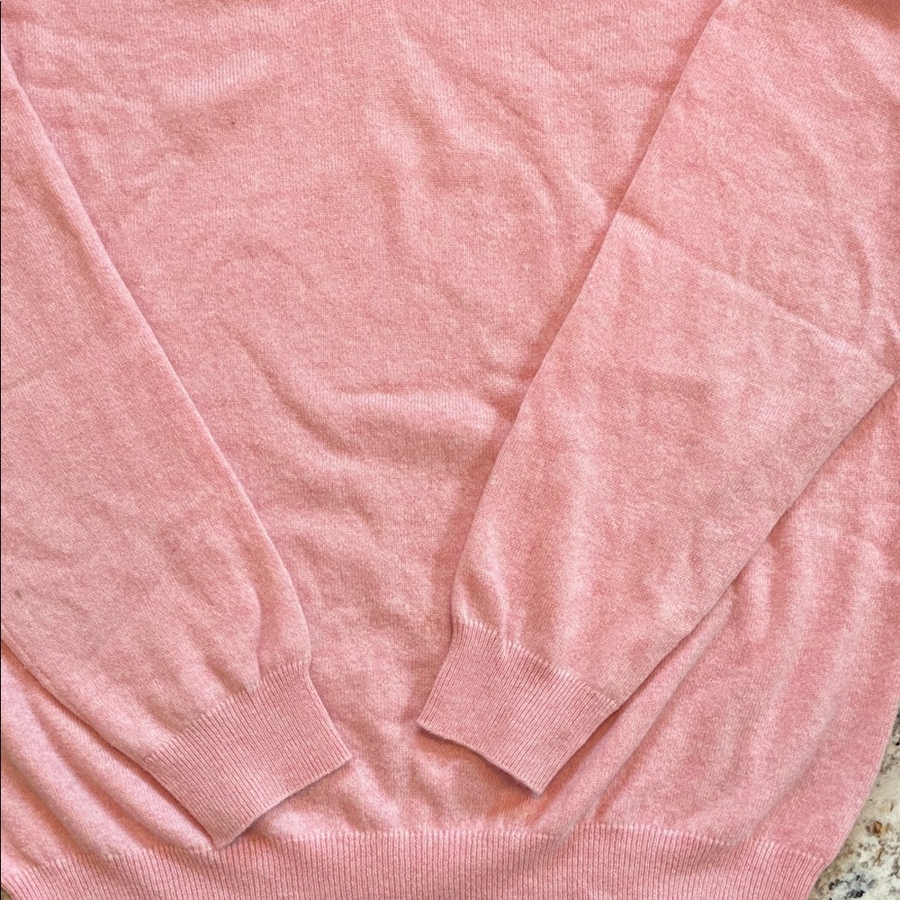 KINROSS Chic Pink Crew Neck Sweater 100% cashmere